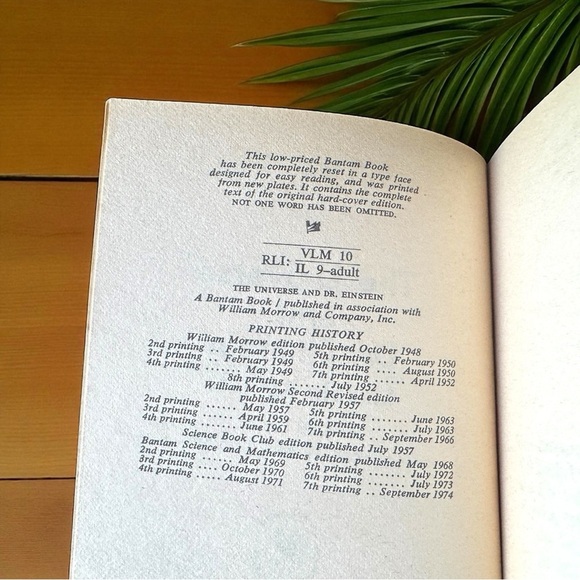 Vintage The Universe and Dr. Einstein by Lincoln Barnett – Bantam Book Edition - Picture 4 of 5